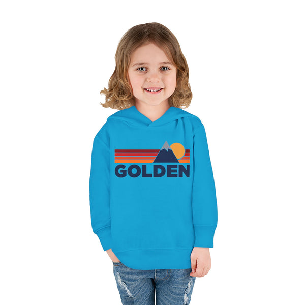 Golden, Colorado Toddler Hoodie - Unisex Mountain Golden Pullover Sweatshirt, Kids Hooded Jumper, Colorado Souvenir