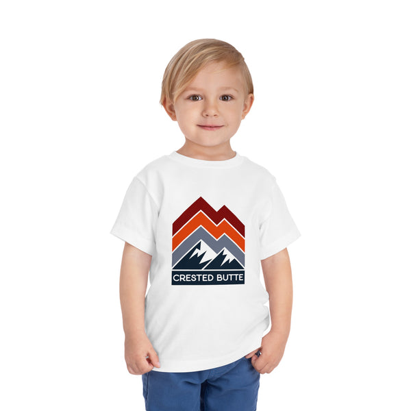 Crested Butte, Colorado Toddler T-Shirt - Retro Palm Tree Toddler Crested Butte Shirt