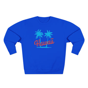 Buy royal-blue Premium Hawaii Sweatshirt - Retro Unisex Sweatshirt