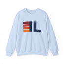 Illinois Retro Sweatshirt | Retro Stripes Illinois-4