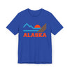 Alaska Retro Mountains Sunset T-Shirt | Vintage Alaska Tee