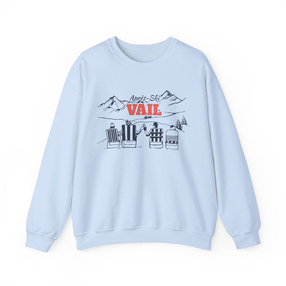 Vail, Colorado Sweatshirt Après-Ski Crewneck - Mountain Ski Lodge Design