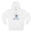 Premium Lake Tahoe, California Vintage Snow Ski Hoodie-1