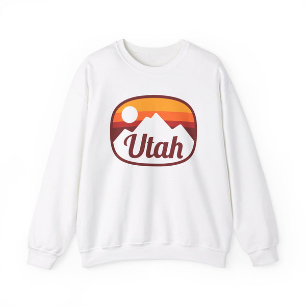 Utah Sweatshirt - Unisex Retro Ombre Utah Crewneck Sweatshirt