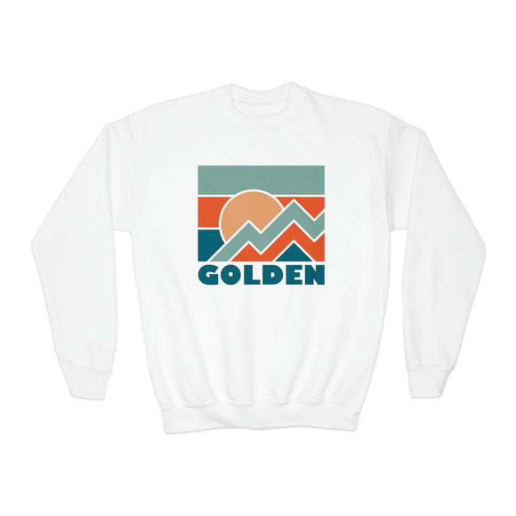 Golden, Colorado Youth Sweatshirt - Unisex Kid's Golden Crewneck Sweatshirt