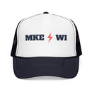 Milwaukee, Wisconsin Retro Trucker Hat - Lightning Foam Cap-1