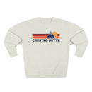 Premium Crested Butte, Colorado Mountain Lines Graphic Sweatshirt-1