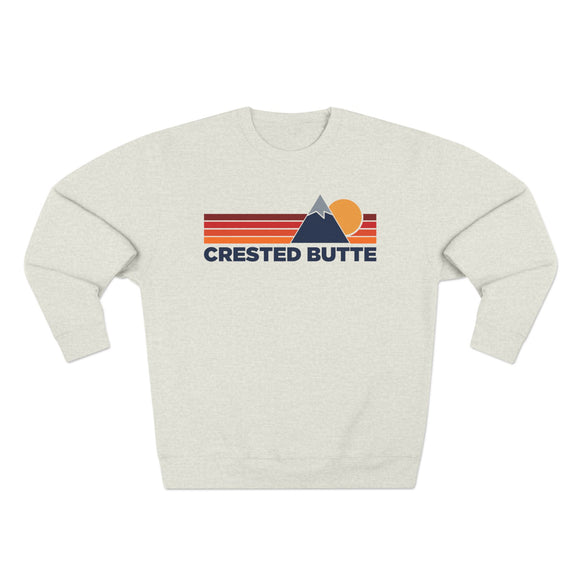 Premium Crested Butte, Colorado Mountain Lines Graphic Sweatshirt