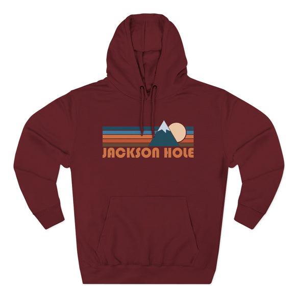 Jackson Hole, Wyoming Hoodie - Retro Mountain Unisex Sweatshirt