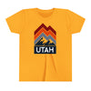 Utah Youth Shirt - Retro Mountain Utah Kid's T-Shirt