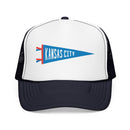 Kansas City, Missouri Pennant Trucker Hat — Retro Flag Foam Cap-4