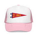 St Louis, Missouri Pennant Trucker Hat — Retro Flag Foam Cap-3