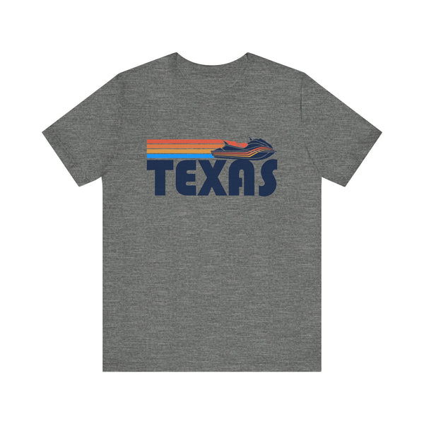 Texas T Shirt - Retro Jetski PWC Graphic Texas Tee