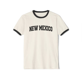 New Mexico Cotton Ringer Graphic Tee - Unisex New Mexico T Shirt, Vintage Style Tee, Men's/Women's Tee