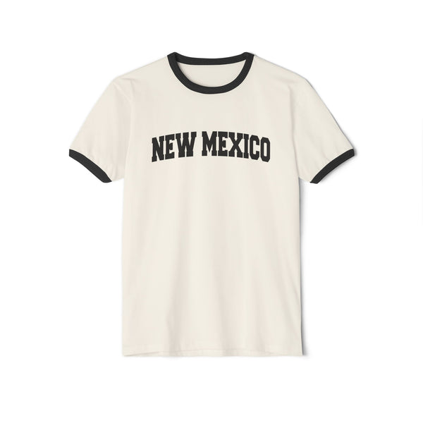 New Mexico Cotton Ringer Graphic Tee - Unisex New Mexico T Shirt, Vintage Style Tee, Men's/Women's Tee