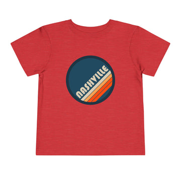 Buy heather-red Nashville, Tennessee Toddler Graphic Tee - Kids Nashville T-Shirt