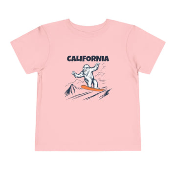 Buy pink California Yeti Snowboard Toddler Tee