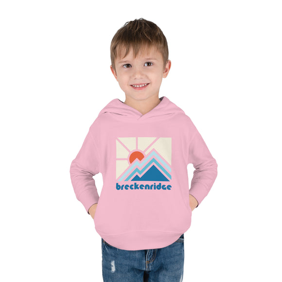 Breckenridge, Colorado Toddler Hoodie - Minimal Style Unisex Breckenridge Toddler Sweatshirt