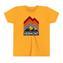 Vermont Youth Shirt - Retro Mountain Vermont Kid's T-Shirt-5