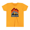 Vermont Youth Shirt - Retro Mountain Vermont Kid's T-Shirt