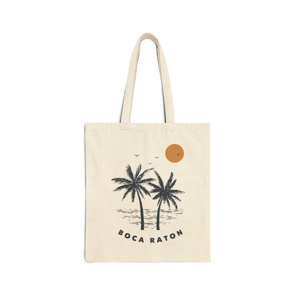 Boca Raton, Florida Tote Bag - Cotton Canvas Boca Raton Bag
