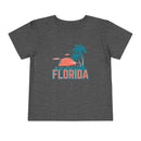 Florida Toddler T-Shirt - Retro Palm Tree Unisex Toddler Florida Shirt-1