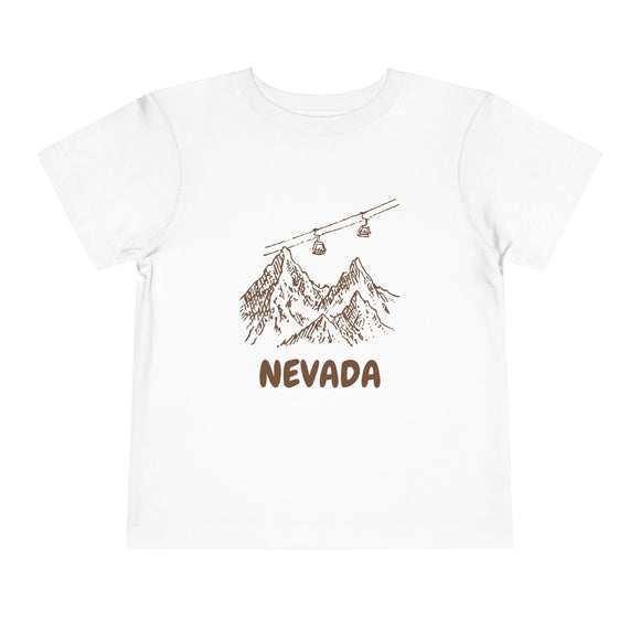 Nevada Toddler T-Shirt — Vintage Gondola Ski Mountain Tee