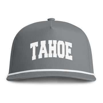 Buy granite Lake Tahoe, California Embroidered Rope Hat - Vintage Sunwashed Rope Cap, Comfort Colors