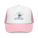 Breckenridge, Colorado Snow Ski Trucker Hat — Retro Skier Foam Breckenridge Cap-1