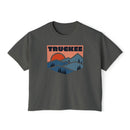 Women's Truckee, California Boxy Graphic Tee - Slightly Cropped-3