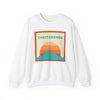 Retro Chattanooga, Tennessee Sweatshirt, Mountain Sun Design, Unisex Crewneck, Gift for Outdoorsy Friends, Vintage Jumper