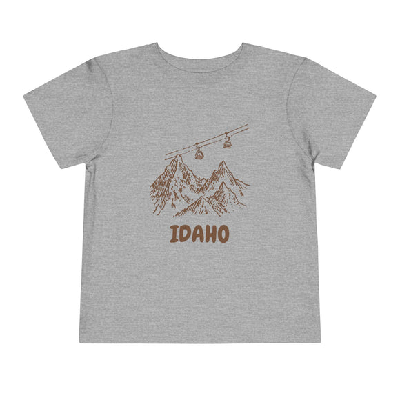 Idaho Toddler T-Shirt — Vintage Gondola Ski Mountain Tee