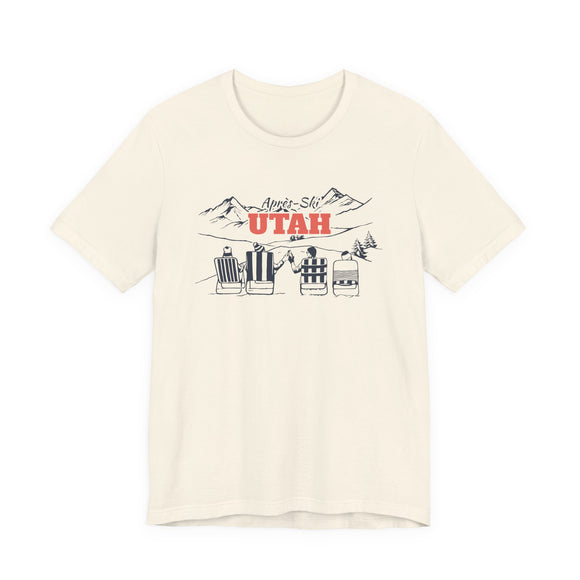 Utah Après-ski T-Shirt - Vintage Mountain Graphic Tee