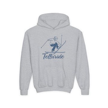 Telluride, Colorado Youth Hoodie - Snow Ski Kids Telluride Hooded Sweatshirt - 0