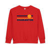 Charleston, South Carolina Toddler Sweatshirt - Retro Sun Charleston Toddler Crewneck Sweatshirt