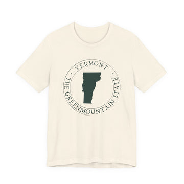 Buy natural Vermont T-Shirt — State Graphic Tee
