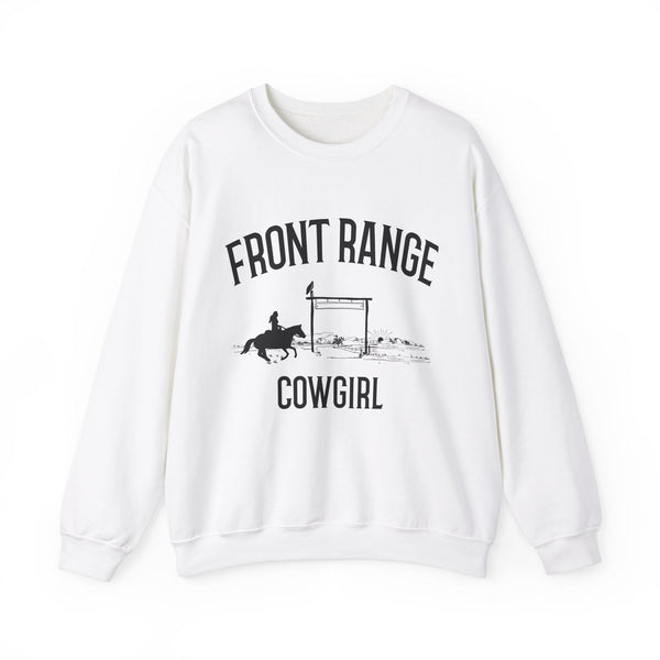 Front Range, Colorado Sweatshirt - Mountain Cowgirl Graphic Crewneck
