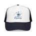 Kids Wyoming Snow Ski Trucker Hat - Youth Snapback Cap