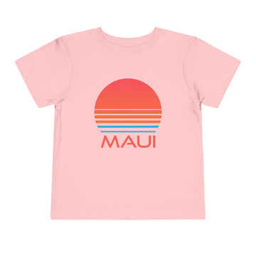 Buy pink Maui, Hawaii Toddler T-Shirt - Retro 80s Toddler Maui Shirt