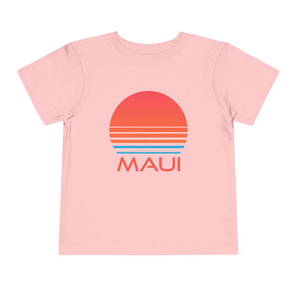 Maui, Hawaii Toddler T-Shirt - Retro 80s Toddler Maui Shirt