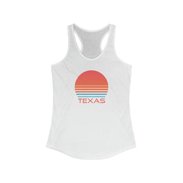 Buy solid-white Texas Women's Racerback Tank Top