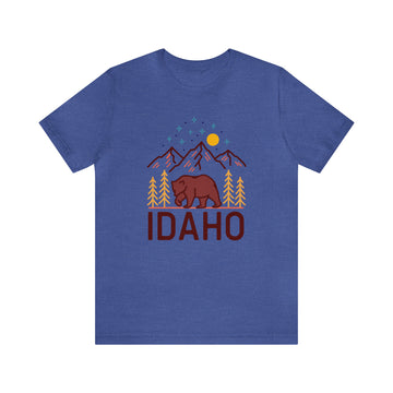 Buy heather-true-royal Idaho T-Shirt - Retro Unisex Idaho Shirt