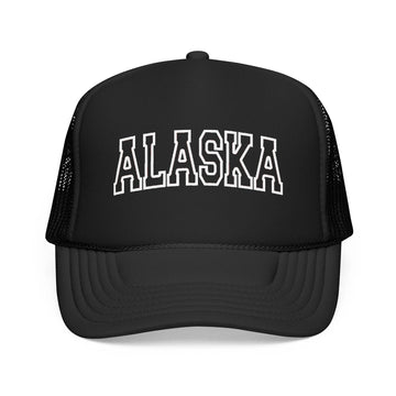 Kids Alaska Trucker Hat Vintage College Foam Mesh Youth Cap