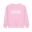 Boulder, Colorado Toddler Sweatshirt - Boulder Toddler Crewneck Sweatshirt-5