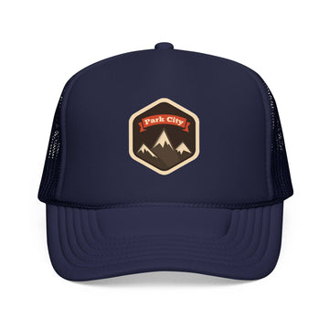Kids Park City, Utah Trucker Hat Foam Mountain Youth Cap
