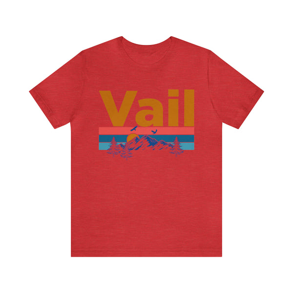Vail, Colorado Shirt - Mountain Sunset Unisex Vail T-Shirt