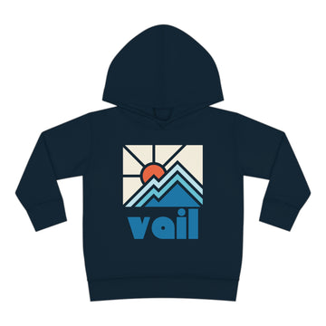 Vail, Colorado Toddler Hoodie - Minimal Style Unisex Vail Toddler Sweatshirt - 0