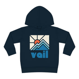 Vail, Colorado Toddler Hoodie - Minimal Style Unisex Vail Toddler Sweatshirt