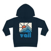 Vail, Colorado Toddler Hoodie - Minimal Style Unisex Vail Toddler Sweatshirt