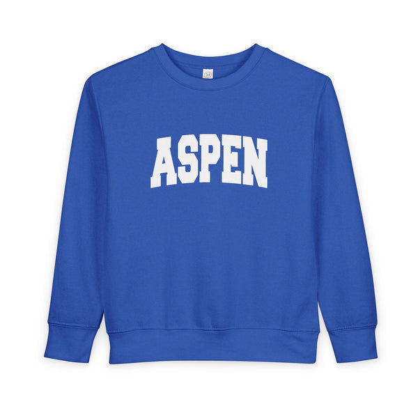 Aspen, Colorado Toddler Sweatshirt - Aspen Toddler Crewneck Sweatshirt